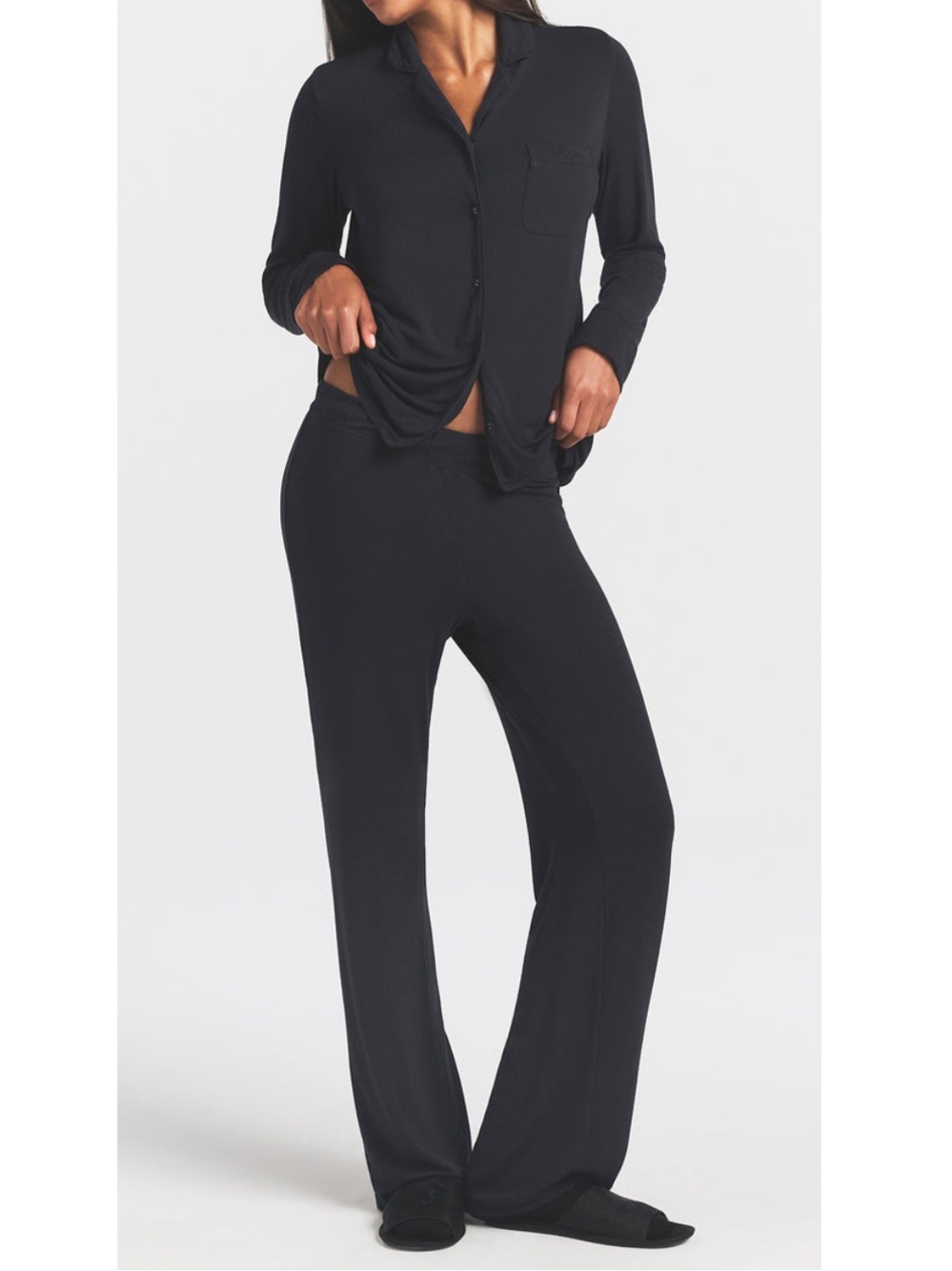 SKIMS Long Sleeve Button Up Set